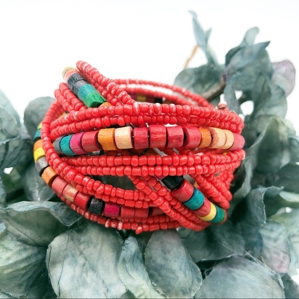 Boho Chic | Orange Festival Bracelet